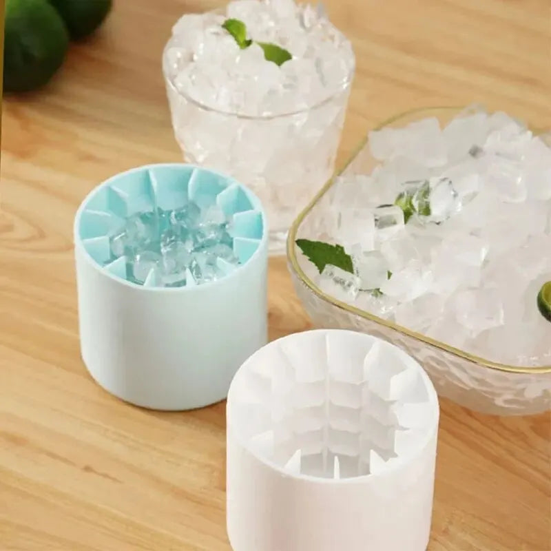 Easy-Release Silicon Ice Cube Maker With Storage Container