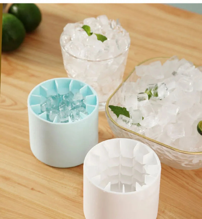 Easy-Release Silicon Ice Cube Maker With Storage Container